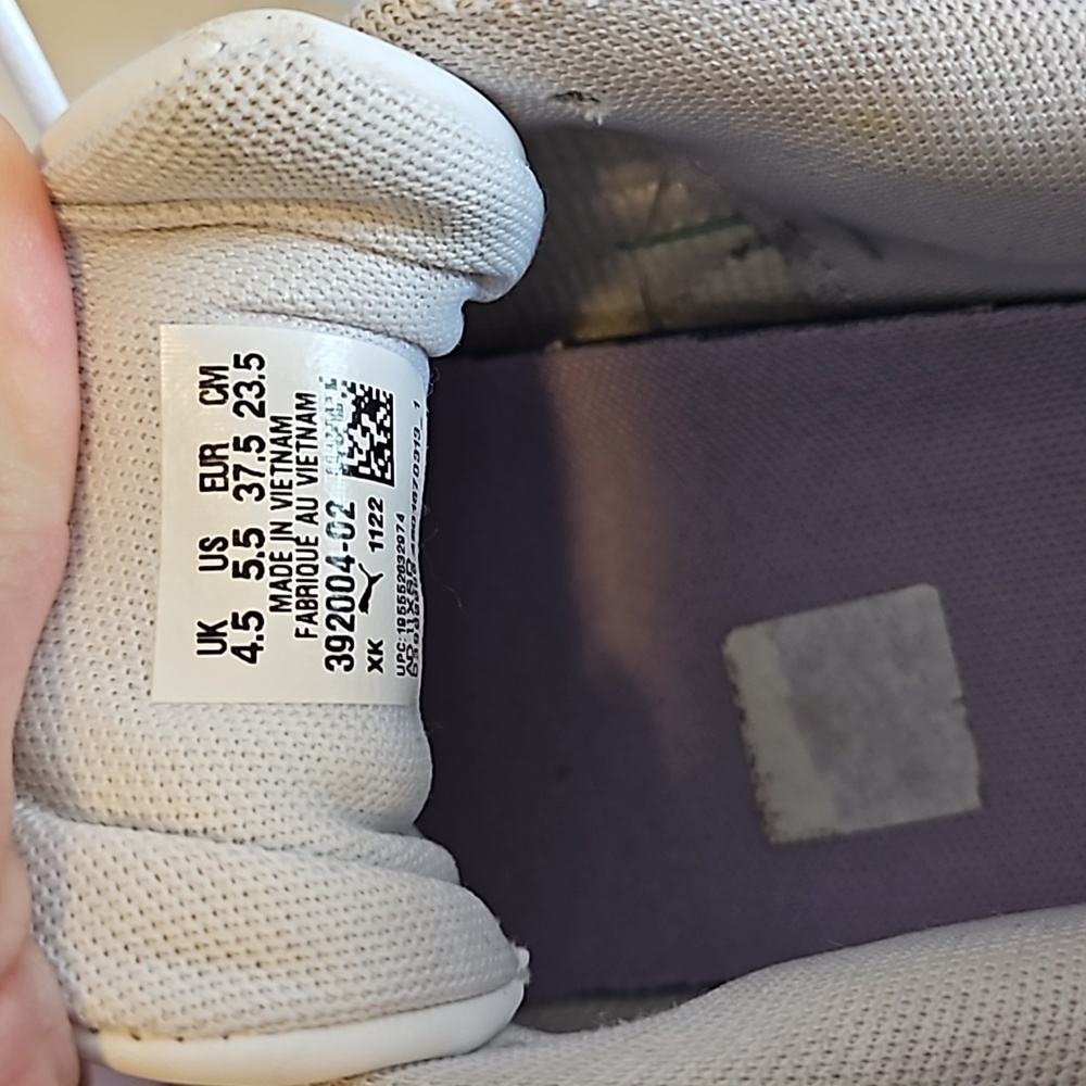 PUMA CA Pro Jr Block - White Vivid Violet Sneakers Size 5.5 - Picture 7 of 12